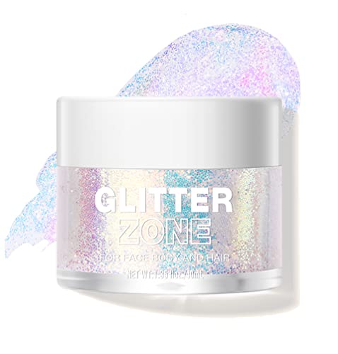 Holographic Body Glitter Gel - Color Changing Sparkling Pink 1.35oz
