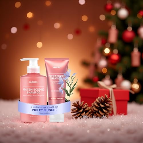 KUNDAL Protein Bonding Hair Repair Set – Shampoo, Conditioner & Serum