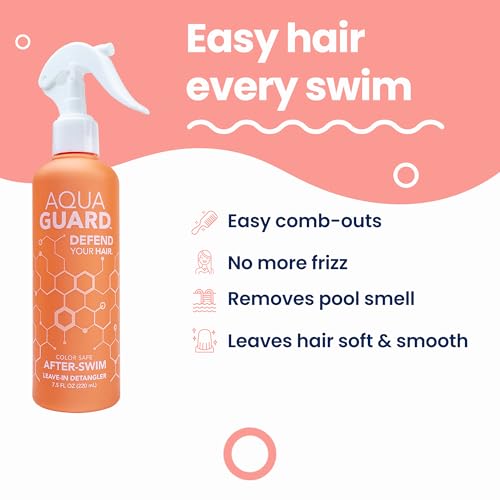 AQUA GUARD After-Swim UV Leave-In Detangler | Easier Brush-Outs After