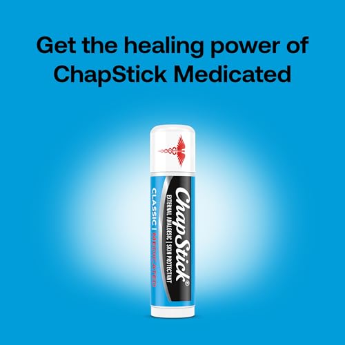 ChapStick Classic Medicated 3-Packs (12 Sets/36 Tubes) ? Bulk Lip Balm, Dry Lips & Cold Sore Pain Relief Bundle, 0.15 Oz Ea