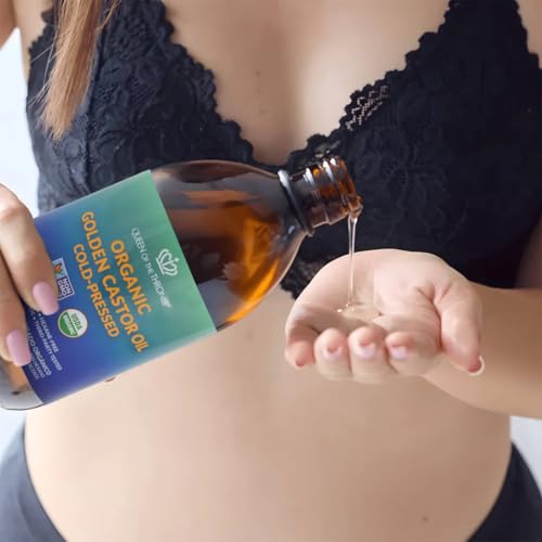 Queen of the Thrones Organic Castor Oil - 16.9oz Pure & Hexane-Free