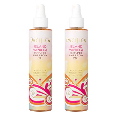 Pacifica Vanilla Hair & Body Fragrance Mist 6oz Each - Vegan, Alcohol-Free, Pack of 2