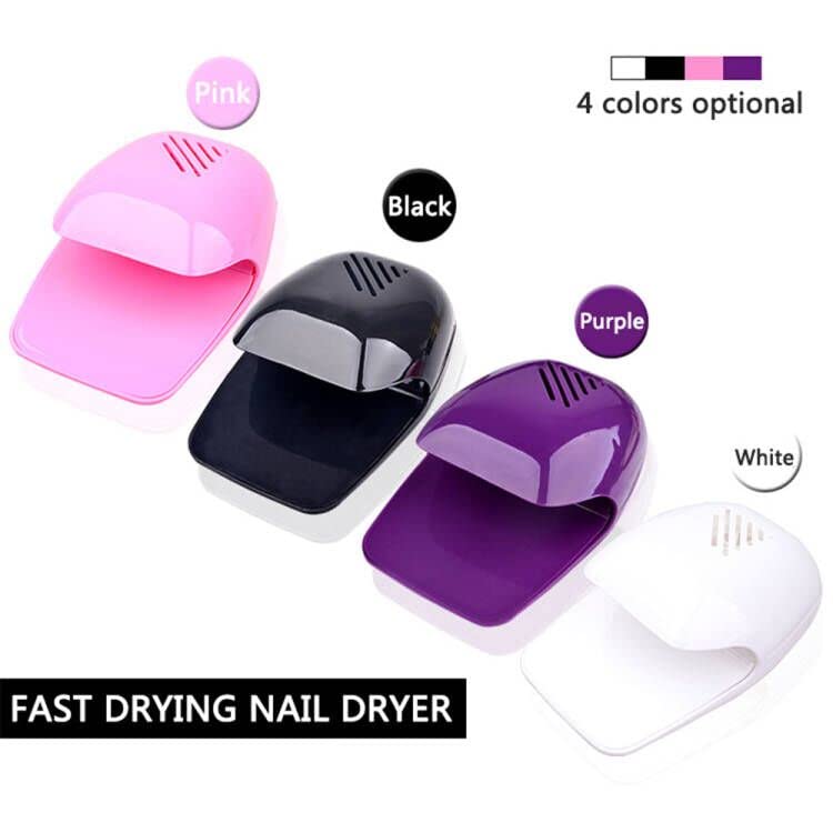 Portable Acrylic Kids Nail Dryer,Nail Fan Dryer for Regular Nail Polish,Quick Dry Nail Art Polish Machine, Safe for Hands, Skin, Blower for Fingernail Toenail Pink