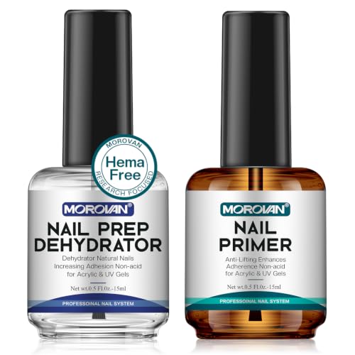 Morovan Nail Dehydrator and Acid-Free Primer Kit Set