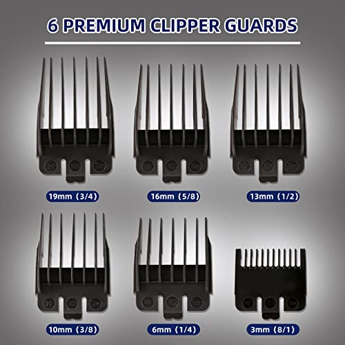 GEC Smart Hair Clipper for Men,Rechargeable -Professional Clippers,Low Noise 5-Mode Hair Clippers with Auxiliary Light Hair Trimmer Kit for Men