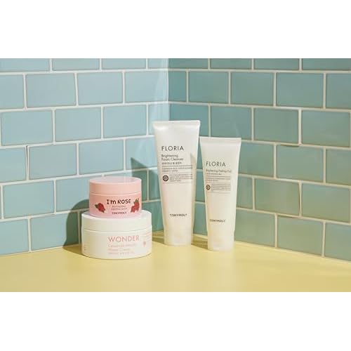 TONYMOLY Floria Moisturizing & Hydrating Foam Cleanser ? Rosehip Oil & Vitamin C for Nourished, Clear, Soft Skin, 5 fl oz