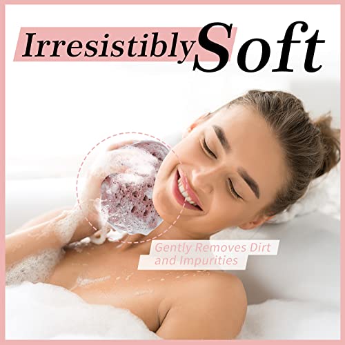 Bath Sponge Loofah 3-Pack - Large Exfoliating Body Scrubber