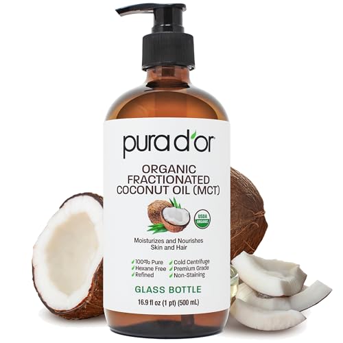 Pura D'Or Organic Fractionated Coconut Oil MCT - 16.9 oz