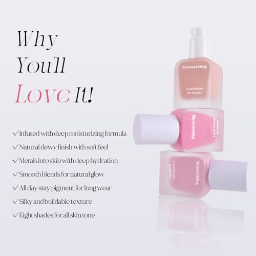 KYDA Liquid Blush – Dewy Buildable Cheek Color, Desert Rose