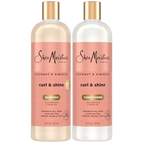 SheaMoisture Coconut & Hibiscus Shampoo & Conditioner for Curly Hair