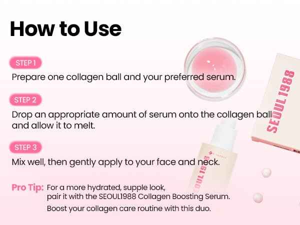 K-SECRET SEOUL 1988 Collagen Boosting Ball – Freeze-Dried 100% Hydrolyzed Collagen | Deep Hydration & Nourishing Care for Fine Lines & Dry Skin | Korean Skincare, 7 Capsules