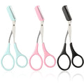 Eyebrow Trimmer Scissors with Comb - Stainless Steel