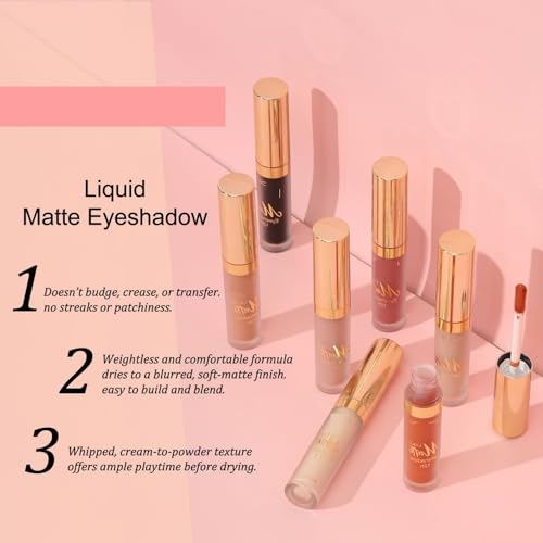 Matte Liquid Eyeshadow 8 Colors - Waterproof & Smudgeproof