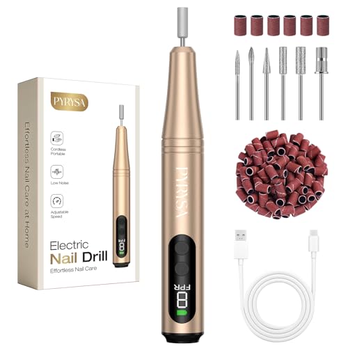 Professional Cordless Electric Nail Drill Kit with LED Display