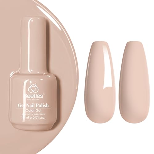 Beetles Nude Gel Polish, Hazelnut Milk, 15ML Nail Polish