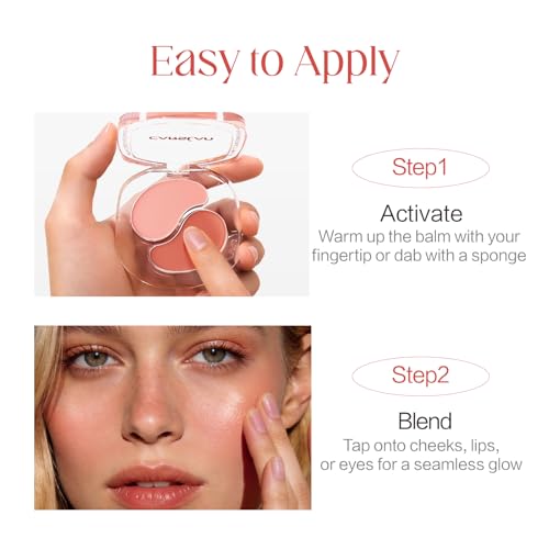 CARSLAN Cream Blush Palette - Dual Shade Matte & Dewy