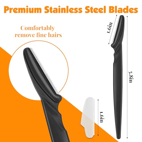 88-Pack Precision Eyebrow and Face Razors with Storage Jar