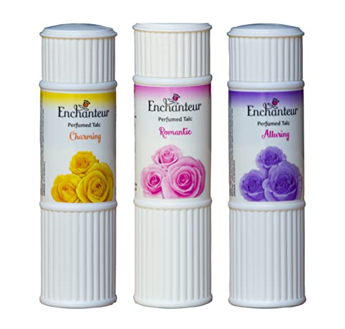 Enchanteur Perfumed Body Talc Powder Variety Pack, 3 x 100g