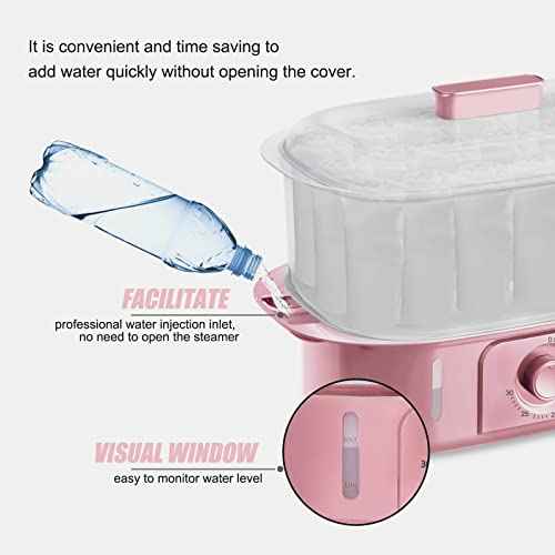 Pink Towel Steamer with Quickly Heating in 5 Mins Auto Off Timer Spa Towel Steamer for Personal Use at Home
