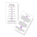 Boutique Marketing LLC Waxing Aftercare Cards | 50 Pack | Size 2 x 3.5¡± inches Business Card Size | Hair Removal Aftercare Kit | White with Purple Design