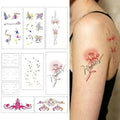 Glow in The Dark Temporary Tattoos - 10 Sheets Waterproof