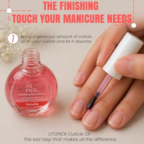 UTOPICK Watermelon Cuticle Oil for Nails - Nourishing 30ml with Olive Extract