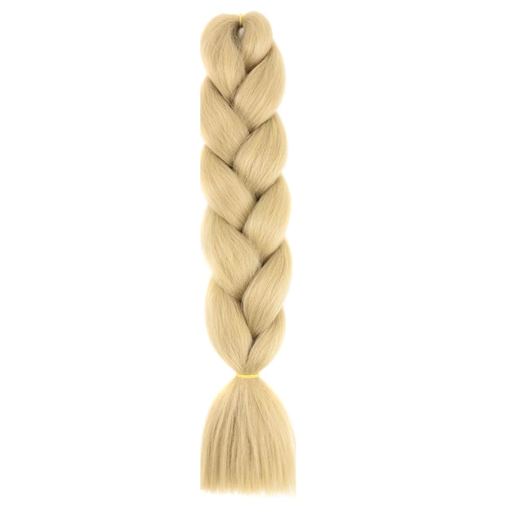 Braiding Hair Ombre Kanekalon Braid Hair Extensions Hot Water Setting High Temperature Synthetic Fiber 24 Inches(B124-1Pack)