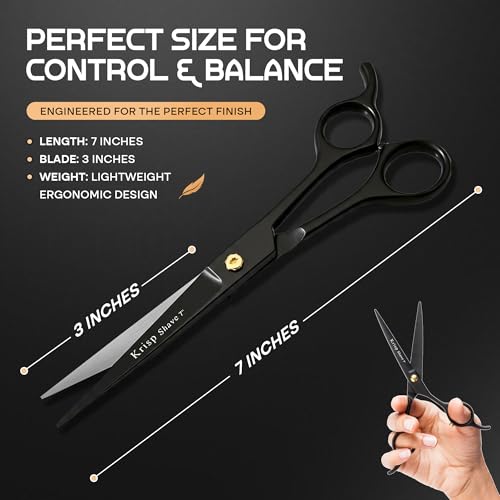 Krisp Shave Professional Hair Cutting Scissors 7 Inch