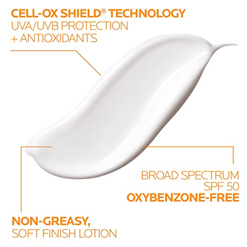 La Roche-Posay Anthelios Mineral Sunscreen SPF 50 Gentle Lotion | Broad Spectrum SPF + Antioxidants | Face & Body Sunscreen | Titanium Dioxide & Zinc Oxide Sunscreen | Oxybenzone Free | Oil Free