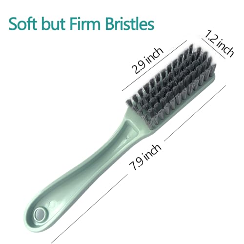 Curved Handle Nail Brush Set - 4 PCS Ergonomic Cleaning Scrubbers