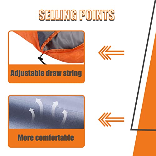 Sleeping Bags for Adults Women Backpacking Lightweight Waterproof- Summer Weather Sleeping Bag for Girls Warm Camping Hiking Outdoor Travel Hunting with Compression Bag(Orange)