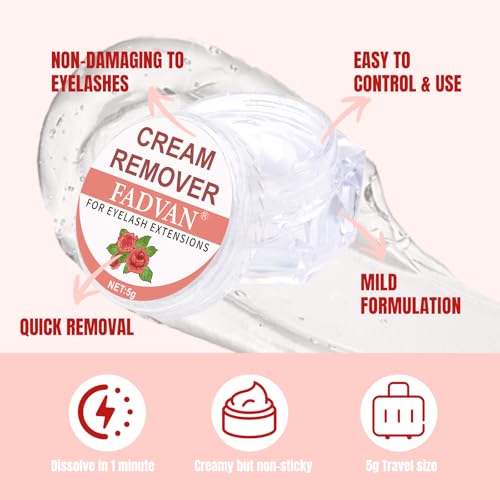 FADVAN Lash Remover Gel 5g - Professional Eyelash Extension Remover