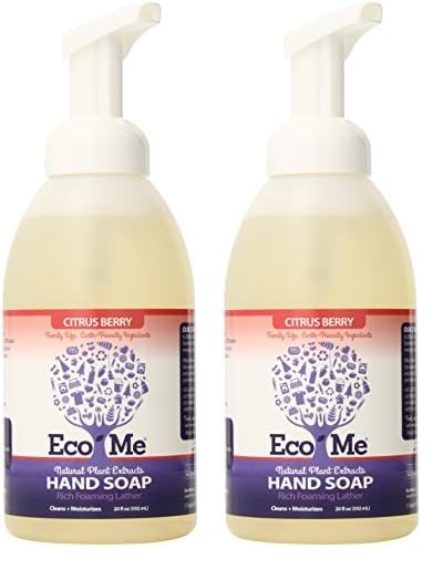 Eco-me Natural Sudzing Liquid Foaming Hand Soap, Healthy Citrus Berry Scented, 20 Ounces (ECOM-HSB120-06) (Pack of 2)