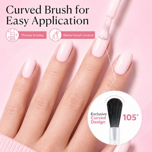 AZUREBEAUTY Baby Pink Gel Nail Polish 18ml UV/LED Soak Off