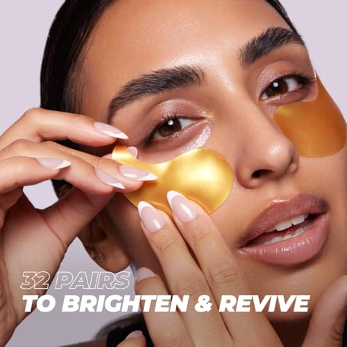 Vitamasques Golden Hydrogel Eye Pads – 32 Pairs for Puffy Eyes