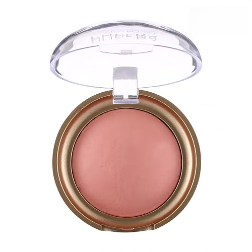 Marbleized Baked Blush Powder – Shimmer Highlighter & Eyeshadow