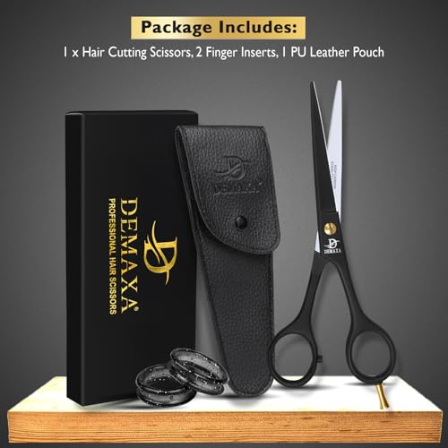 DEMAXA Professional Hair Scissors 6.5" - High Carbon Stainless Steel