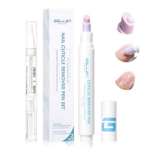 Gellen 3-in-1 Cuticle Remover & Aloe Vera Oil Pen Set