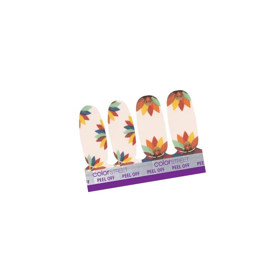 Color Street 'Feather Together Accent' (FSS112) - Nail Polish Strips Harvest of Happiness (Thanksgiving 2022)