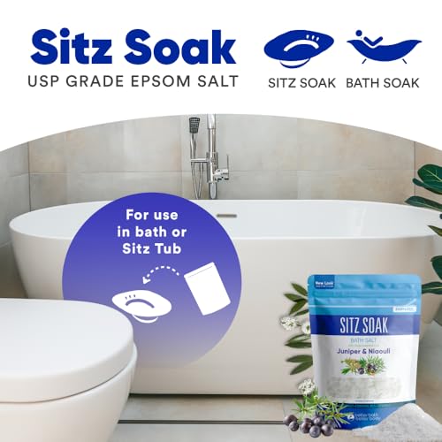 Sitz Bath Salt 2-Lbs Epsom Salt Soothing Essential Oils