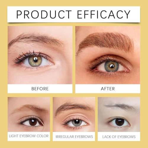 Tinted Eyebrow Gel for Thin Brows - Waterproof & Smudge-Proof