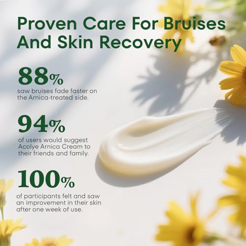 Arnica Cream for Bruising and Swelling: Extra Strength Arnica Bruise Cream with Vitamins K C E for Seniors Aged 55 and Above - Fast Healing Formula Ideal for Thin Skin 3.5 oz