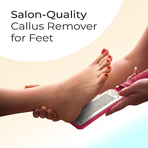 Microplane Colossal Stainless Steel Foot File & Callus Remover, Brown