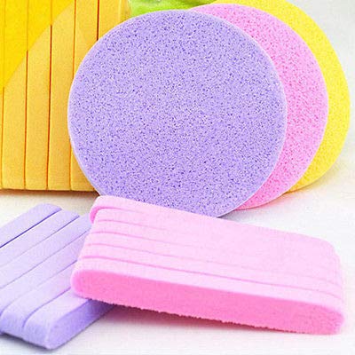 Huini Compressed Salon Spa Facial Cleansing Sponge Sticks, Natural (240 Count) (Pink) CD- 114 x 20