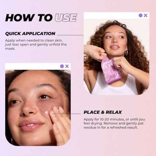 Vitamasques De-Puff Hydrogel Eye Pads with Lavender & Vegan Collagen, Under Eye Mask, Birthday Gifts For Women, Reduce Dark Circles, Puffy Eyes, Undereye Bags, Wrinkles - Under Eye Patches (Pack of 3)