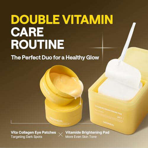 MEDIHEAL Vita Collagen Under Eye Patches - Dark Spot & Wrinkle Care (60 Count)