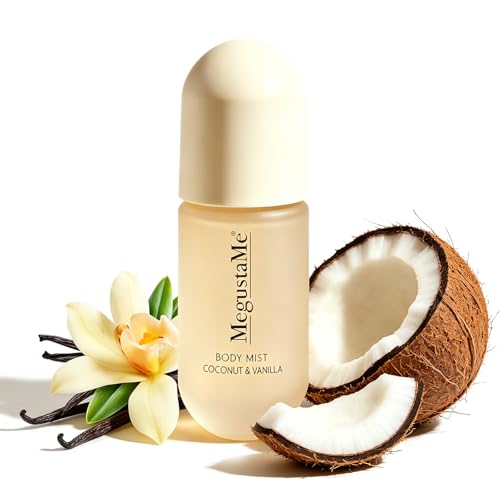 Coconut Vanilla Body & Hair Spray for Women, Paraben-Free 3.38 fl oz
