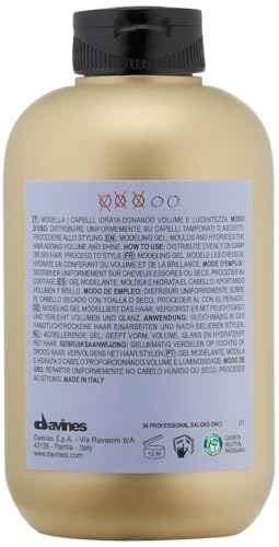Davines This Is A Medium Hold Modeling Gel, For Structured And Full-Bodied Wet Looks, Protects Against Humidity, 8.45 fl. oz.
