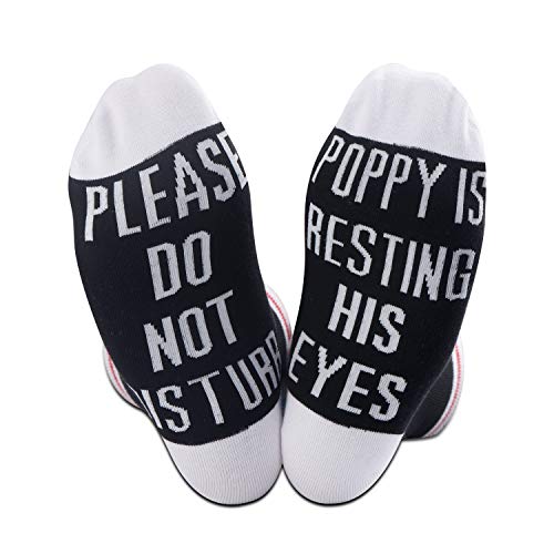 TSOTMO 2 Pairs Novelty Socks - Please Do Not Disturb Poppy