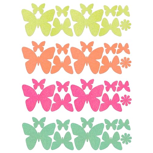 Sasswear Neon Star Body Stickers - 40pk Blacklight Glow
